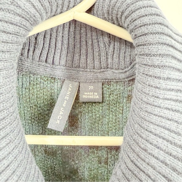 Janie and Jack Plaid Crest patch cardigan and pants - Picture 2 of 7